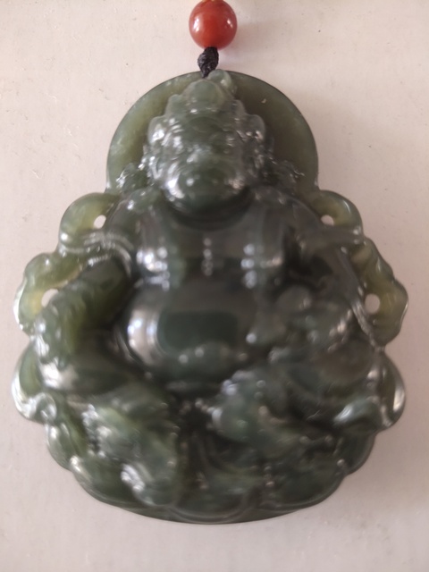 古玩玉器和田青玉吊墜真品鑒賞圖