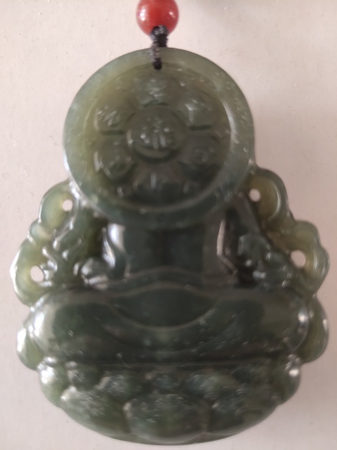 古玩玉器和田青玉吊墜真品鑒賞圖