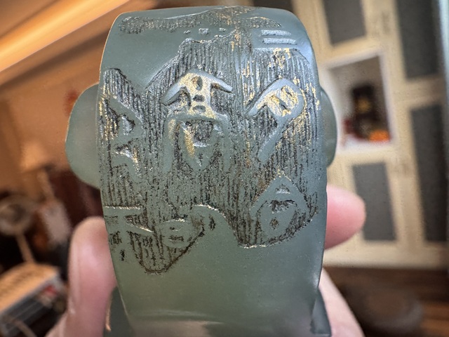 古玩玉器岫玉雕件真品鑒賞圖