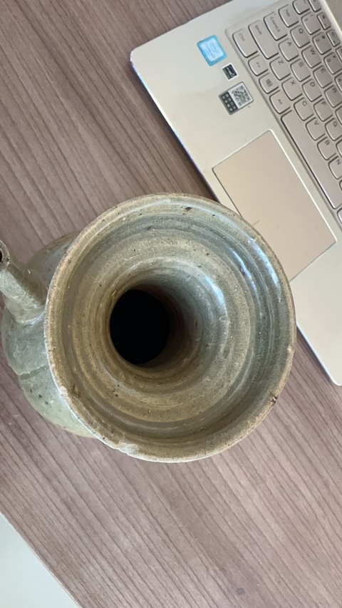 古玩陶瓷北宋青釉執壺真品鑒賞圖