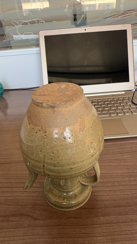 古玩陶瓷北宋青釉執壺真品鑒賞圖