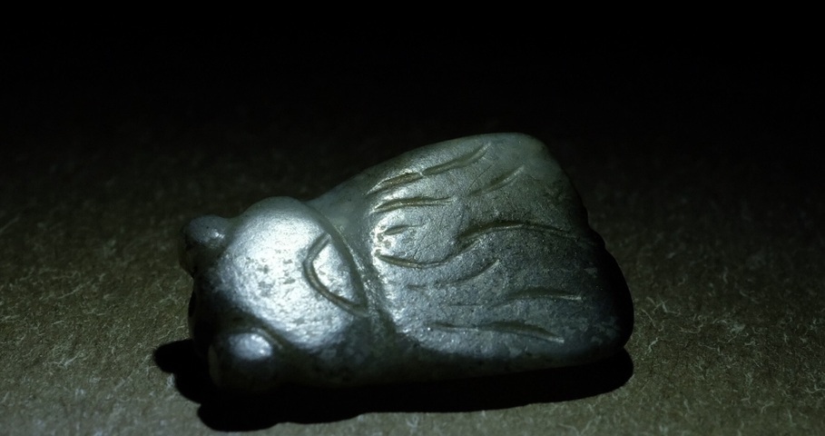 古玩玉器玉蟬真品鑒賞圖