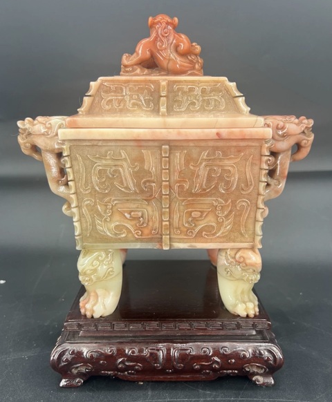 古玩玉器鼎真品鑒賞圖