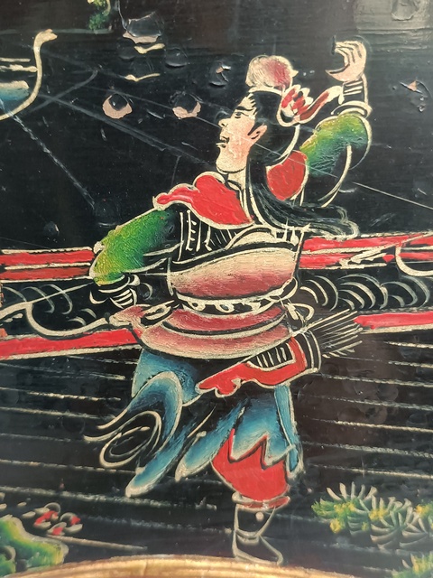 古玩雜項漆畫木雕畫板真品鑒賞圖