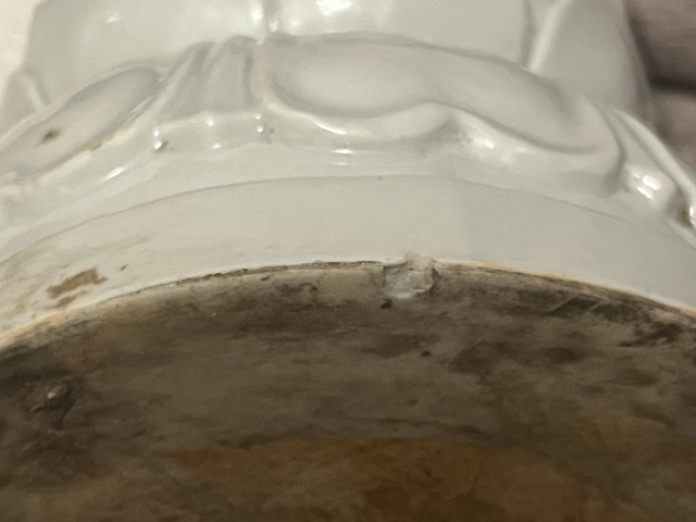 古玩陶瓷德化白瓷菩薩造像，可以找德化組陶老師確認真品鑒賞圖