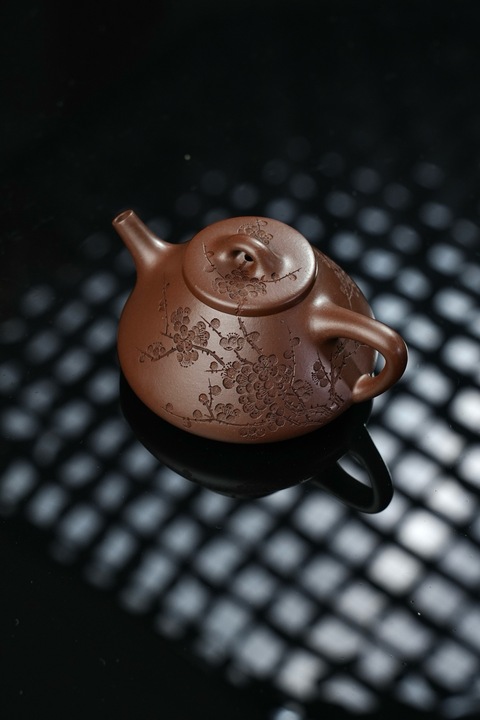 古玩雜項子冶石瓢紫砂壺【全手工】【老紫泥】真品鑒賞圖