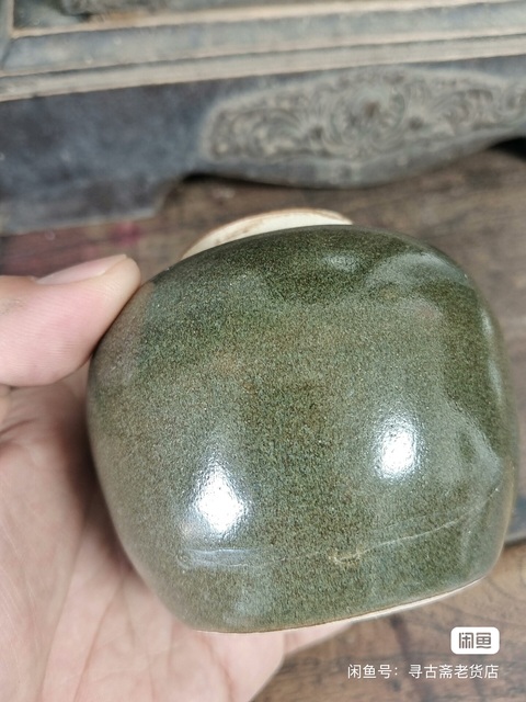 古玩陶瓷茶葉末釉小罐真品鑒賞圖
