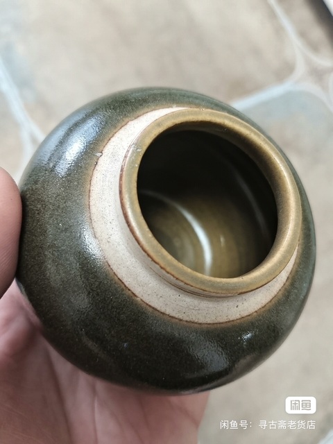 古玩陶瓷茶葉末釉小罐真品鑒賞圖