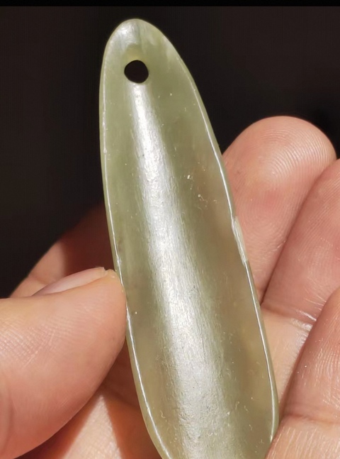 古玩玉器和田玉勺真品鑒賞圖