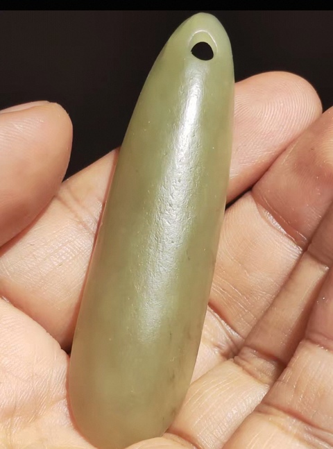 古玩玉器和田玉勺真品鑒賞圖