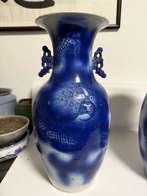 古玩陶瓷青花云龍紋瓶拍賣，當前價格36000元