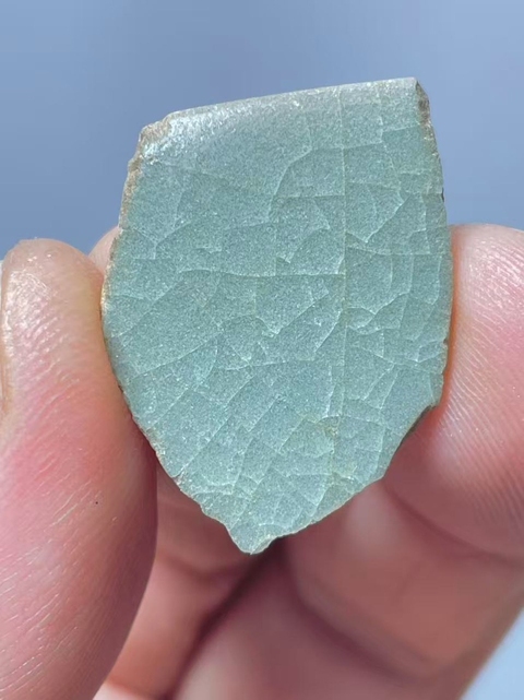 古玩陶瓷汝窯標本真品鑒賞圖