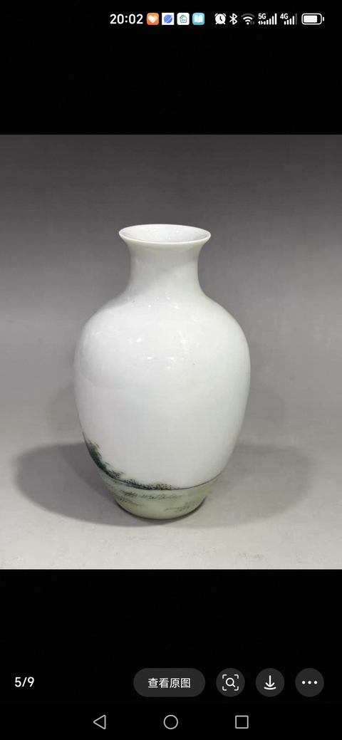 古玩陶瓷粉彩人物瓶真品鑒賞圖