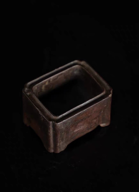 古玩雜項四方爐真品鑒賞圖