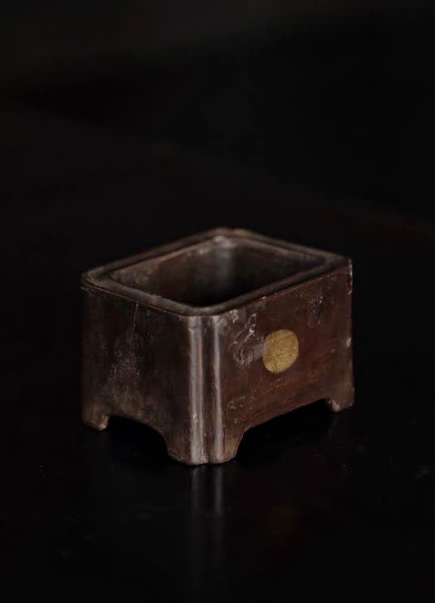 古玩雜項四方爐真品鑒賞圖