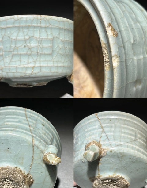 古玩陶瓷龍泉爐真品鑒賞圖