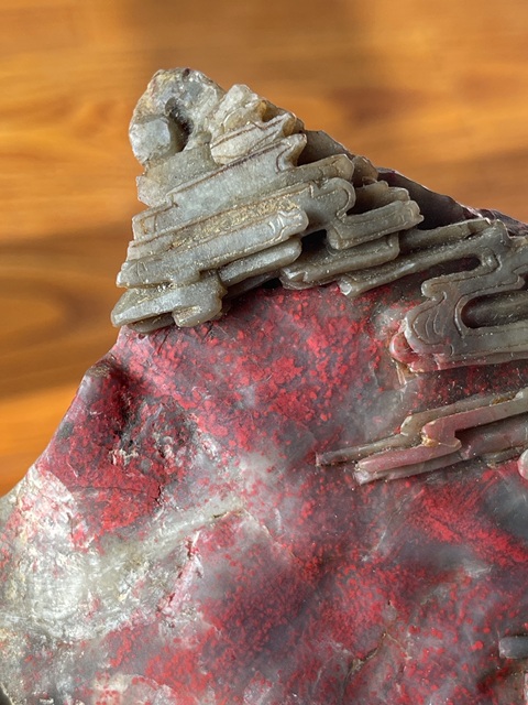 古玩雜項昌化雞血石擺件真品鑒賞圖