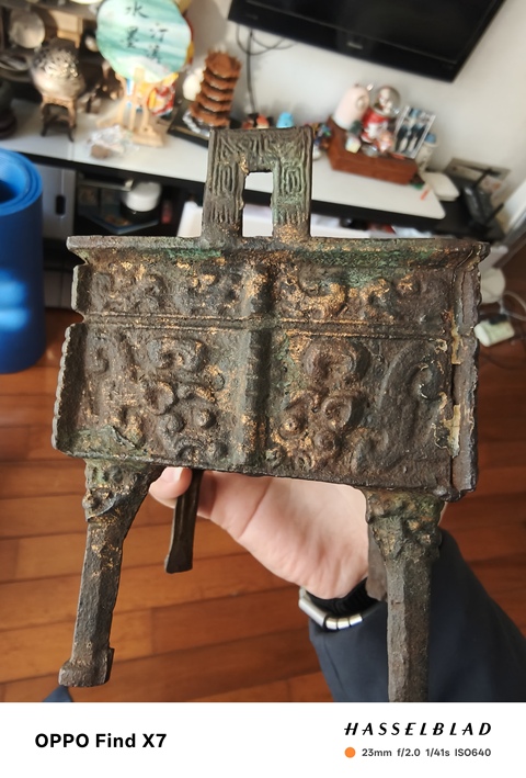 古玩銅器銅鼎真品鑒賞圖