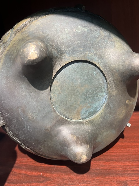 古玩銅器銅三足爐真品鑒賞圖