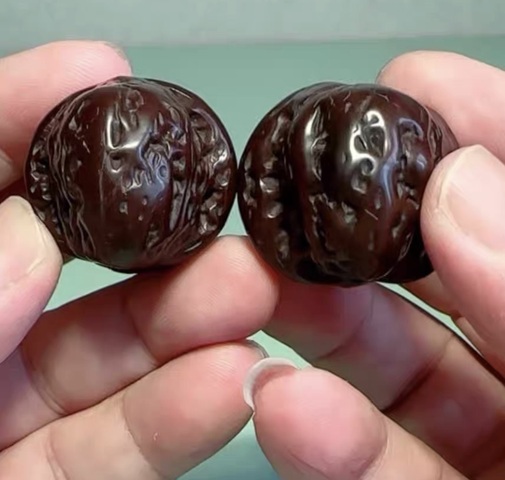 古玩雜項核桃文玩手把件真品鑒賞圖