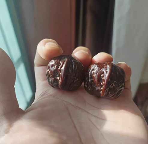 古玩雜項核桃文玩手把件真品鑒賞圖