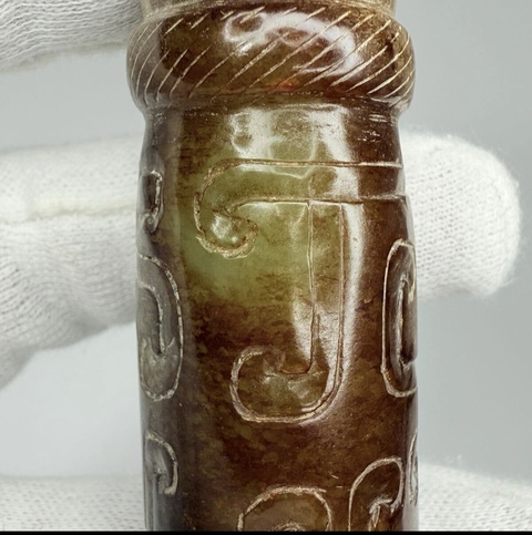 古玩玉器仿古玉勒子真品鑒賞圖