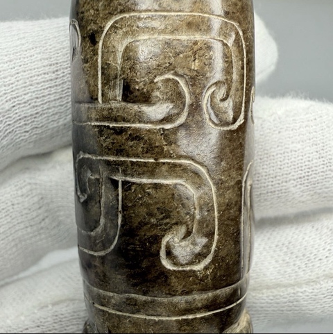 古玩玉器仿古玉勒子真品鑒賞圖