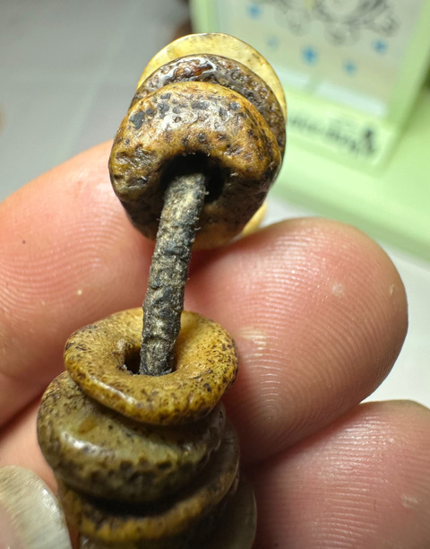 古玩雜項牦牛骨瑪尼珠手串真品鑒賞圖