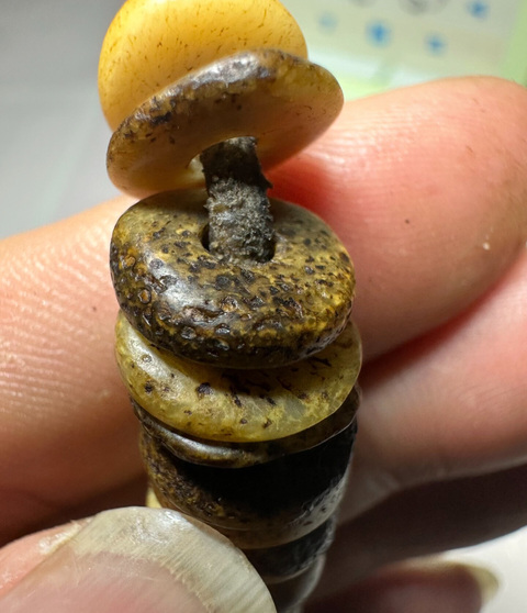 古玩雜項牦牛骨瑪尼珠手串真品鑒賞圖