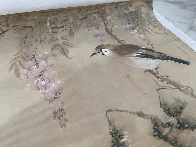 古玩字畫蔣廷錫款花鳥真品鑒賞圖