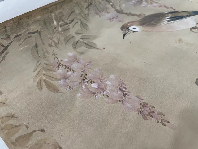 古玩字畫蔣廷錫款花鳥真品鑒賞圖