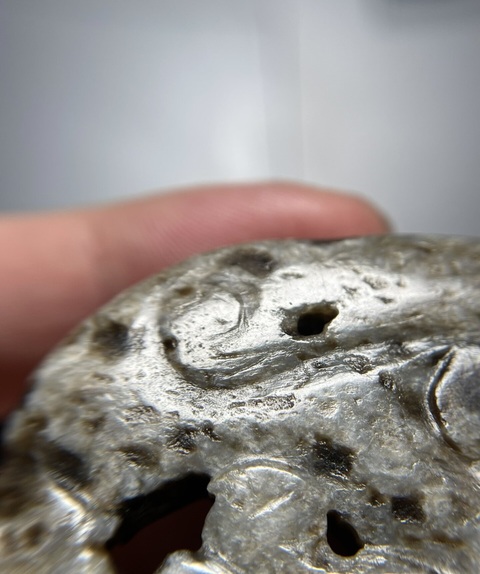 古玩玉器仿古玉龍紋佩真品鑒賞圖