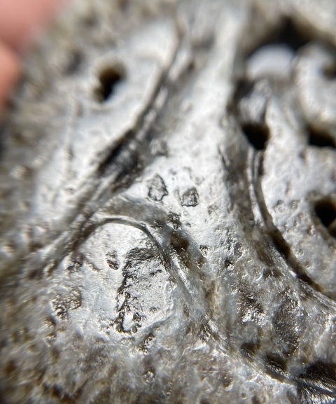 古玩玉器仿古玉龍紋佩真品鑒賞圖