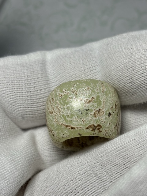 古玩玉器做舊仿“紅山文化”玉珠真品鑒賞圖