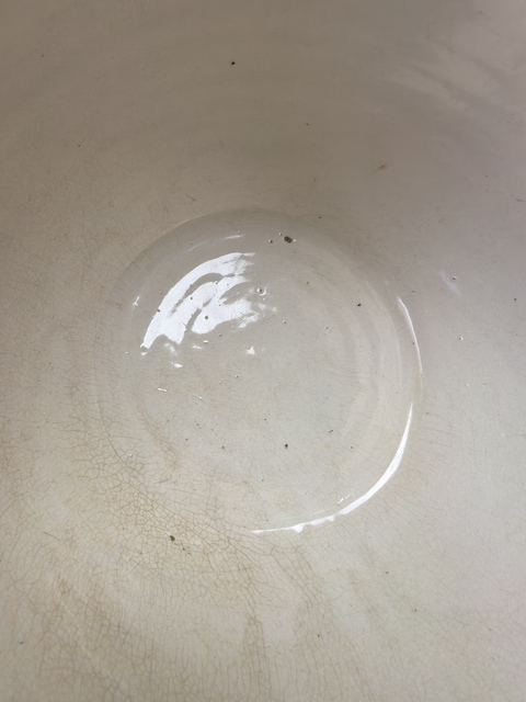 古玩陶瓷柳蔭棲馬紋青花缸真品鑒賞圖