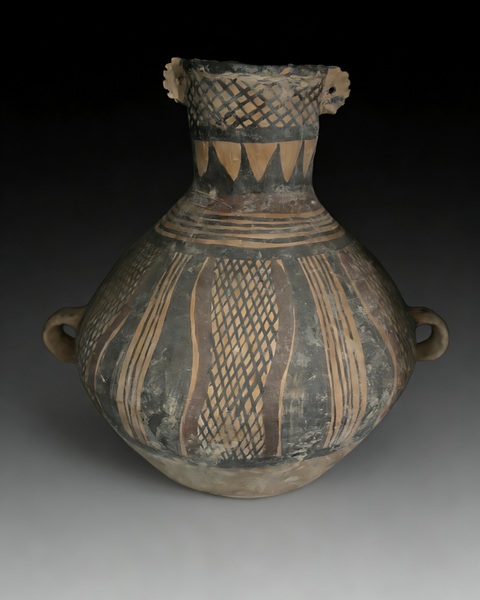 古玩陶瓷馬家窯·半山類型彩繪罐真品鑒賞圖