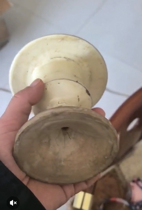 古玩陶瓷白釉行爐真品鑒賞圖