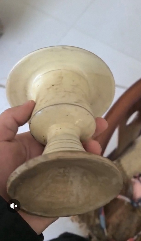 古玩陶瓷白釉行爐真品鑒賞圖