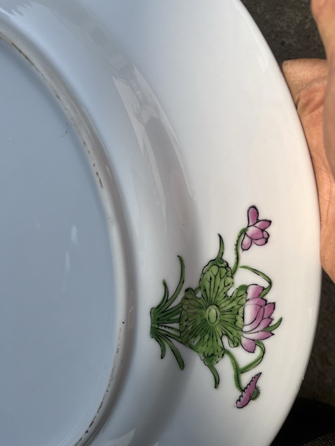 古玩陶瓷百財(cái)捧壽盤(pán)真品鑒賞圖