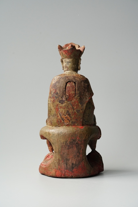 古玩雜項(xiàng)叉手觀音坐像真品鑒賞圖