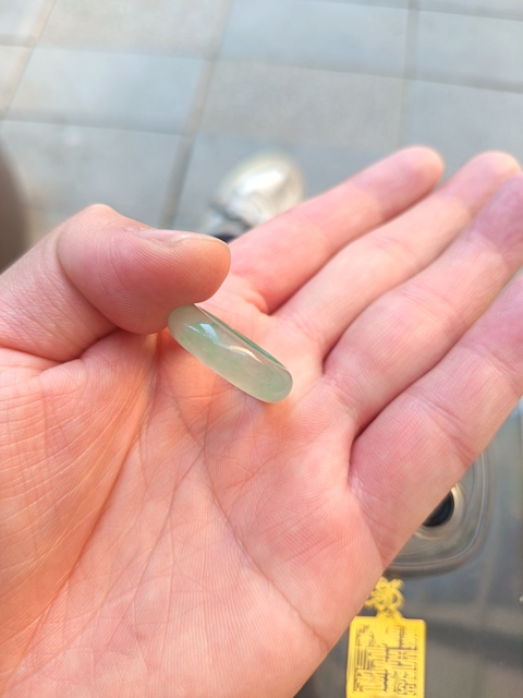 古玩玉器非洲翠指環真品鑒賞圖