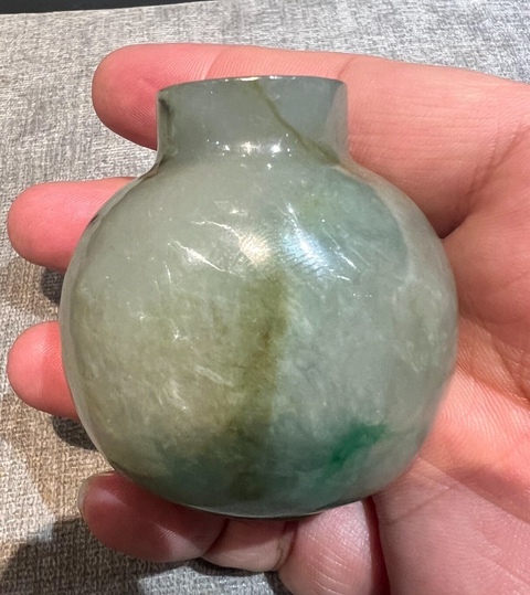古玩玉器翡翠鼻煙壺真品鑒賞圖