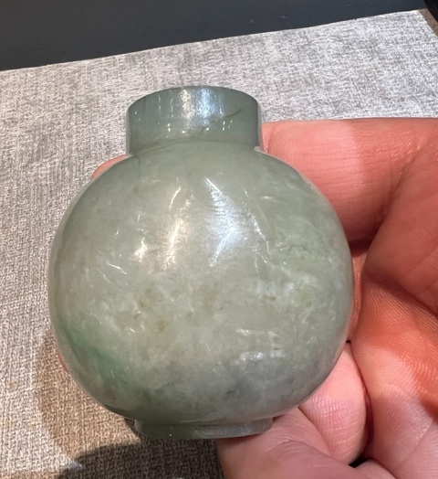 古玩玉器翡翠鼻煙壺真品鑒賞圖