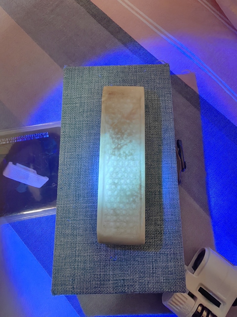 古玩玉器蒲紋劍璏真品鑒賞圖