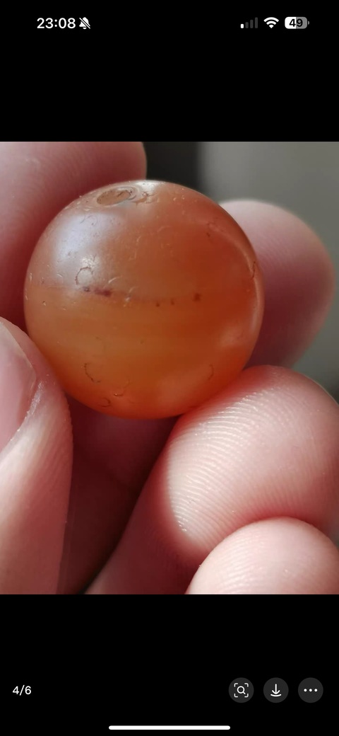 古玩玉器瑪瑙珠子真品鑒賞圖