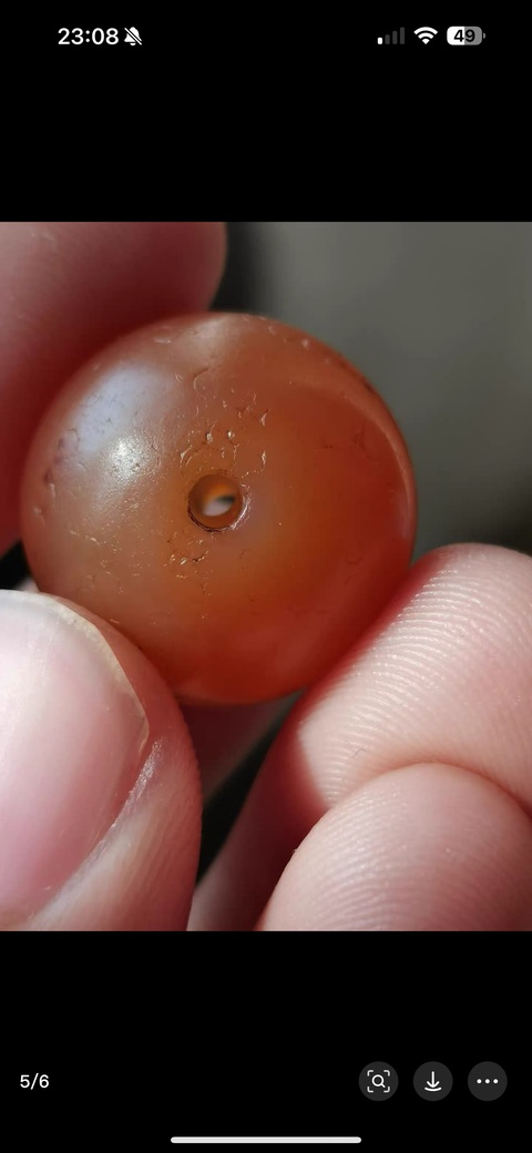 古玩玉器瑪瑙珠子真品鑒賞圖