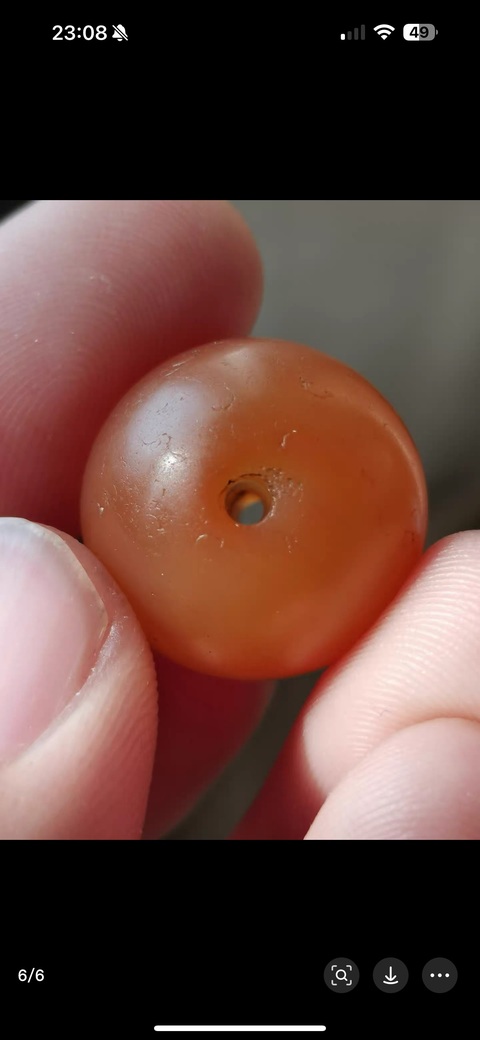 古玩玉器瑪瑙珠子真品鑒賞圖