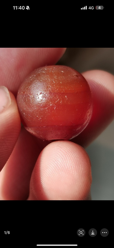 古玩玉器瑪瑙珠子真品鑒賞圖