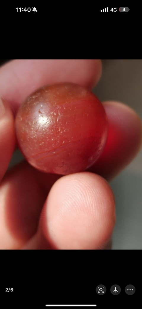 古玩玉器瑪瑙珠子真品鑒賞圖