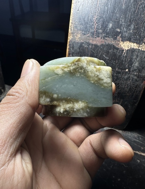 古玩玉器馬銜山玉雕“素紋玉琮”真品鑒賞圖